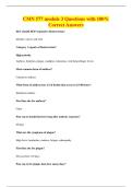 CMN 577 module 3 Questions with 100&percnt;&NewLine;Correct Answers