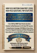 NRNP 6531 Midterm Exam Prep &vert; &lpar;2026&rpar; High-Yield Questions &vert; FNP Study &lpar;PDF&rpar; &ndash; 200&plus; Verified Q&A with Detailed Rationales &vert; Walden University &vert; Graded A&plus;