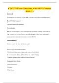 BUNDLE OF COG170 QUESTIONS WITH 100&percnt; CORRECT ANSWERS