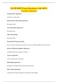 DANB RHS Exam Questions with 100&percnt;&NewLine;Correct Answers