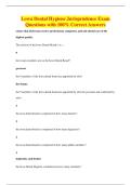 Lowa Dental Hygiene Jurisprudence Exam&NewLine;Questions with 100&percnt; Correct Answers