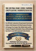 NSG 100 Final Exam &vert; &lpar;2026&rpar; Nursing Concepts Questions & Answers &vert; Germanna Community College Fundamentals Review &ndash; Complete A&plus; Study Guide &lpar;PDF&rpar;&NewLine;&NewLine;