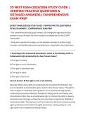 JD NEXT EXAM 2025&sol;2026 STUDY GUIDE &vert; VERIFIED PRACTICE QUESTIONS & DETAILED ANSWERS &vert; COMPREHENSIVE EXAM PREP