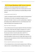 FCCS Exam Questions with Correct Answers