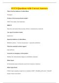 FCCS Questions with Correct Answers