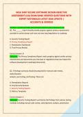 WGU D487 SECURE SOFTWARE DESIGN OBJECTIVE &NewLine;ASSESSMENT &lpar;OA&rpar; EXAM BANK VERIFIED QUESTIONS WITH &NewLine;EXPERT RATIONALES LATEST 2026 UPDATE &vert;  &NewLine;ACCURATE & VERIFIED