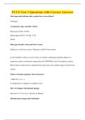 FCCS Test 1 Questions with Correct Answers