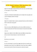 FCCS Exam Questions with 100&percnt; Correct&NewLine;Answers