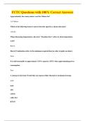 FCTC Questions with 100&percnt; Correct Answers