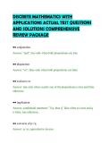 DISCRETE MATHEMATICS WITH&NewLine;APPLICATIONS ACTUAL TEST QUESTIONS&NewLine;AND SOLUTIONS COMPREHENSIVE&NewLine;REVIEW PACKAGE&NewLine;