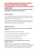 IATA TRAINING EXAM 2026 STUDY GUIDE &vert; VERIFIED QUESTIONS & ANSWERS &vert; COMPREHENSIVE AVIATION CERTIFICATION EXAM PREP