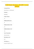 FLSD Onsite Questions with 100&percnt; Correct&NewLine;Answers