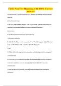 FLSD Non-Fire Questions with 100&percnt; Correct&NewLine;Answers