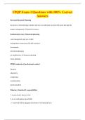 FPQP Exam 1 Questions with 100&percnt; Correct&NewLine;Answers