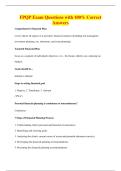 FPQP Exam Questions with 100&percnt; Correct&NewLine;Answers