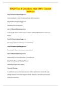 FPQP Test 1 Questions with 100&percnt; Correct&NewLine;Answers