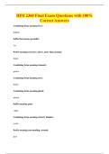 HIM 2360 Final Exam Questions with 100&percnt;&NewLine;Correct Answers