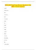 HIM 2360 Final Exam Review Questions with&NewLine;100&percnt; Correct Answers
