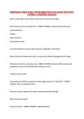 EMERGENCY MED SHELF FROM NBME PRACTICE QUESTIONS WITH &NewLine;CORRECT ANSWERS 2026&sol;2027