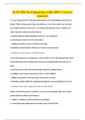 ILTS 206 Test Questions with 100&percnt; Correct&NewLine;Answers