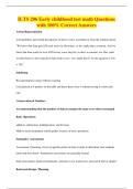 BUNDLE OF ILTS 206 QUESTIONS WITH 100&percnt; CORRECT ANSWERS