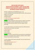 NUR 242 MED SURG EXAM 3 &NewLine;GALEN COLLEGE OF NURSING &vert; LATEST ACTUAL EXAM &NewLine;COMPLETE QUESTIONS WITH CORRECT ANSWERS AND &NewLine;RATIONALES ALREADY GRADED A&plus;