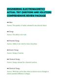 ENGINEERING ELECTROMAGNETICS&NewLine;ACTUAL TEST QUESTIONS AND SOLUTIONS&NewLine;COMPREHENSIVE REVIEW PACKAGE&NewLine;