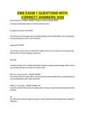 EMS EXAM 1 QUESTIONS WITH CORRECT ANSWERS 2026