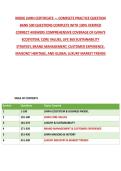 INSIDE LVMH CERTIFICATE &mdash; COMPLETE PRACTICE QUESTION BANK 500 QUESTIONS COMPLETE WITH 100&percnt; VERIFIED CORRECT ANSWERS COMPREHENSIVE COVERAGE OF LVMH'S ECOSYSTEM&comma; CORE VALUES&comma; LIFE 360 SUSTAINABILITY STRATEGY&comma; BRAND MANAGEMENT&comma; CUSTOMER EXPERIENCE&comma; MA