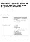 WGU D291 Exam Comprehensive Questions and Answers &lpar;Verified Answers&rpar; Updated &lpar;Actual Exam&rpar; 20252026 LATEST VERSION&excl;&excl;&NewLine;&NewLine;
