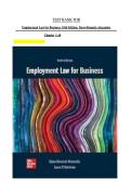 Test Bank For Employment Law for Business&comma; 10th Edition&comma; Dawn Bennett-Alexander&vert;&vert;ISBN NO&colon; 1260734277&vert;&vert;All Chapters 1-16&NewLine;