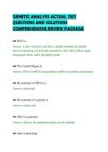 GENETIC ANALYSIS ACTUAL TEST QUESTIONS AND SOLUTIONS COMPREHENSIVE REVIEW PACKAGE&period;pdf&NewLine;&NewLine;