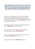 NAMS Menopause Certification Exam 2026 &vert; Latest Practice Questions & Answers &vert; Graded A&plus; &vert; Guaranteed Pass