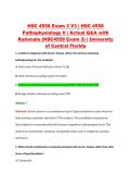 HSC 4558 Exam 3 V1&ndash;V3 &vert; HSC 4558 Pathophysiology II &vert; University of Central Florida &vert; Actual Q&A with Rationale &lpar;HSC4558 Exam 3&rpar;