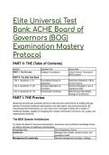 Elite ACHE Board of Governors &lpar;BOG&rpar; Exam Test Bank 2026&sol;2027 &vert; 19&plus; High-Yield Scenarios&comma; Rationales & Critical Axioms