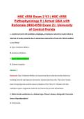 HSC 4558 Exam 2 V1&ndash;V3 &vert; HSC 4558 Pathophysiology II &vert; University of Central Florida &vert; Actual Q&A with Rationale &lpar;HSC4558 Exam 2&rpar;
