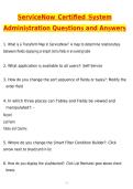 ServiceNow Certified System Administration Actual Exam Newest 2026 Questions and Correct Answers &lpar;Latest 2026 &sol; 2027 Update&rpar; Graded A&plus; Verified by Experts