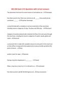 SHS 250 Exam 2 &num;1 Questions with correct answers
