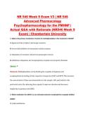 NR 546 Week 9 Exam V1&ndash;V3 &vert; NR 546 Advanced Pharmacology Psychopharmacology for the PMHNP &vert; Chamberlain University &vert; Actual Q&A with Rationale &lpar;Chamberlain NR546 Week 9 Exam&rpar;