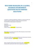 WGU D080 MANAGING IN A GLOBAL&NewLine;BUSINESS ENVIRONMENT&NewLine;QUESTIONS WITH VERIFIED&NewLine;SOLUTIONS