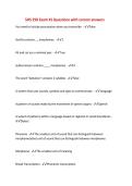 SHS 250 Exam &num;1 Questions with correct answers
