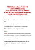 NR 546 Week 3 Exam V1&ndash;V3 &vert; NR 546 Advanced Pharmacology Psychopharmacology for the PMHNP &vert; Chamberlain University &vert; Actual Q&A with Rationale &lpar;Chamberlain NR546 Week 3 Exam&rpar;