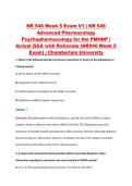 NR 546 Week 5 Exam V1&ndash;V3 &vert; NR 546 Advanced Pharmacology Psychopharmacology for the PMHNP &vert; Chamberlain University &vert; Actual Q&A with Rationale &lpar;Chamberlain NR546 Week 5 Exam&rpar;