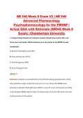 NR 546 Week 8 Exam V1&ndash;V3 &vert; NR 546 Advanced Pharmacology Psychopharmacology for the PMHNP &vert; Chamberlain University &vert; Actual Q&A with Rationale &lpar;Chamberlain NR546 Week 8 Exam&rpar;
