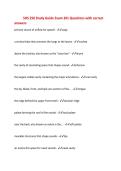 SHS 250 Study Guide Exam 3&num;1 Questions with correct&NewLine;answers&NewLine;