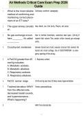 Air Methods Critical Care Exam Prep 2026&NewLine;Guide