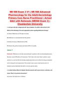 NR 568 Exam 3 V1 &vert; NR 568 Advanced &NewLine;Pharmacology for the Adult-Gerontology &NewLine;Primary Care Nurse Practitioner &vert; Actual &NewLine;Q&A with Rationale &lpar;NR568 Exam 3&rpar; &vert; &NewLine;Chamberlain University