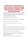 NR 568 Exam 3 V2 &vert; NR 568 Advanced &NewLine;Pharmacology for the Adult-Gerontology &NewLine;Primary Care Nurse Practitioner &vert; Actual &NewLine;Q&A with Rationale &lpar;NR568 Exam 3&rpar; &vert; &NewLine;Chamberlain University 