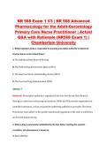 NR 568 Exam 1 V1&ndash;V3 &vert; NR 568 Advanced Pharmacology for the Adult-Gerontology Primary Care Nurse Practitioner &vert; Chamberlain University &vert; Actual Q&A with Rationale &lpar;Chamberlain NR568 Exam 1&rpar;