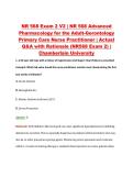 NR 568 Exam 2 V1&ndash;V3 &vert; NR 568 Advanced Pharmacology for the Adult-Gerontology Primary Care Nurse Practitioner &vert; Chamberlain University &vert; Actual Q&A with Rationale &lpar;Chamberlain NR568 Exam 2&rpar;